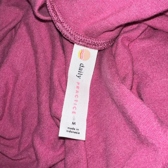 Daily Practice by Anthropologie Ruched Dress in Raspberry. Size M NWOT - Picture 14 of 14